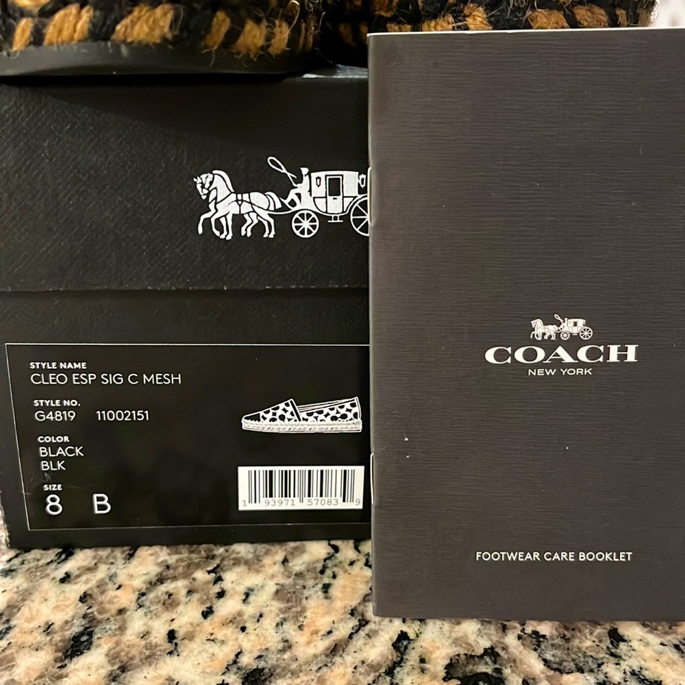 Coach women’s black size 8 flats